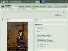 Tablet Screenshot of migrantj.deviantart.com