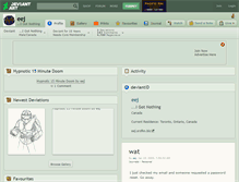 Tablet Screenshot of eej.deviantart.com