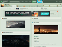 Tablet Screenshot of akajork.deviantart.com