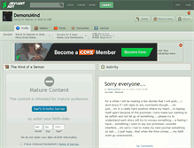 Tablet Screenshot of demonsmind.deviantart.com