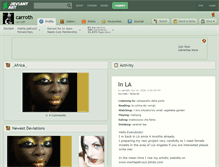 Tablet Screenshot of carroth.deviantart.com