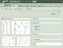 Tablet Screenshot of black-m-h.deviantart.com