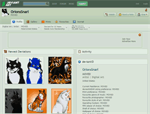 Tablet Screenshot of orionssnarl.deviantart.com