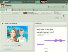 Tablet Screenshot of loligames.deviantart.com