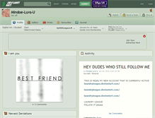 Tablet Screenshot of mindoe-luvs-u.deviantart.com