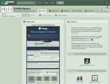 Tablet Screenshot of chykn-verse.deviantart.com