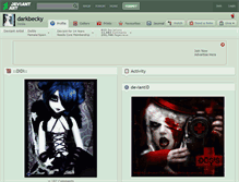 Tablet Screenshot of darkbecky.deviantart.com