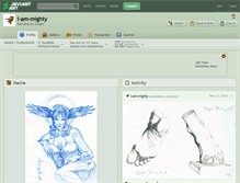 Tablet Screenshot of i-am-mighty.deviantart.com