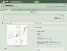 Tablet Screenshot of dragonparty1.deviantart.com