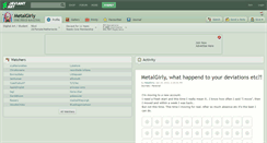 Desktop Screenshot of metalgirly.deviantart.com