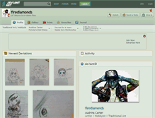 Tablet Screenshot of firediamonds.deviantart.com