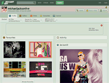 Tablet Screenshot of michaeljacksonlive.deviantart.com