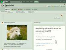 Tablet Screenshot of elanorthefair.deviantart.com