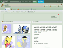 Tablet Screenshot of amiluv.deviantart.com