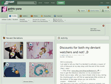 Tablet Screenshot of gothic-yuna.deviantart.com
