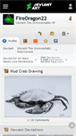 Mobile Screenshot of firedragon22.deviantart.com