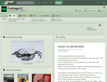 Tablet Screenshot of firedragon22.deviantart.com