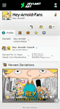 Mobile Screenshot of hey-arnold-fans.deviantart.com