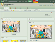 Tablet Screenshot of hey-arnold-fans.deviantart.com