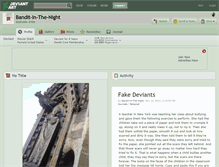 Tablet Screenshot of bandit-in-the-night.deviantart.com