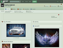Tablet Screenshot of featheredpixels.deviantart.com