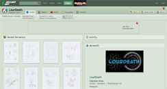 Desktop Screenshot of lourdeath.deviantart.com