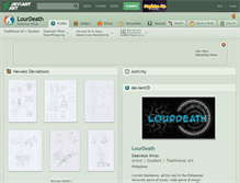 Tablet Screenshot of lourdeath.deviantart.com