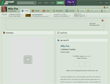 Tablet Screenshot of milly-fox.deviantart.com