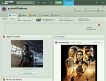 Tablet Screenshot of amyisalittledecoy.deviantart.com