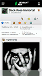 Mobile Screenshot of black-rose-immortal.deviantart.com