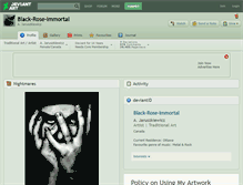 Tablet Screenshot of black-rose-immortal.deviantart.com