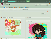 Tablet Screenshot of pinkcabbage.deviantart.com