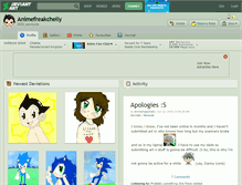Tablet Screenshot of animefreakchelly.deviantart.com