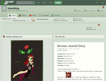 Tablet Screenshot of irkenninja.deviantart.com