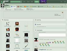 Tablet Screenshot of mila-v.deviantart.com
