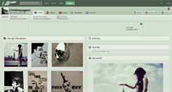 Desktop Screenshot of christinayagami.deviantart.com