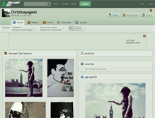 Tablet Screenshot of christinayagami.deviantart.com