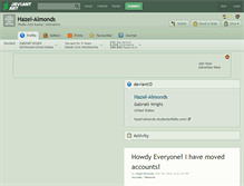 Tablet Screenshot of hazel-almonds.deviantart.com