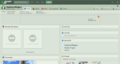 Desktop Screenshot of feathers4fingers.deviantart.com