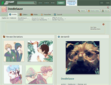 Tablet Screenshot of doodlesauce.deviantart.com