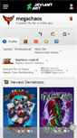 Mobile Screenshot of megachaos.deviantart.com