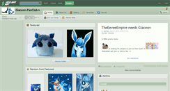 Desktop Screenshot of glaceon-fanclub.deviantart.com