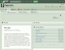 Tablet Screenshot of plaguejester.deviantart.com