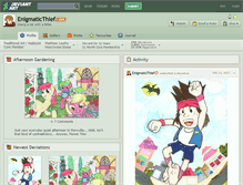 Tablet Screenshot of enigmaticthief.deviantart.com