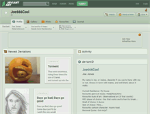 Tablet Screenshot of joe666cool.deviantart.com