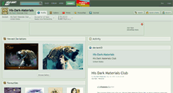 Desktop Screenshot of his-dark-materials.deviantart.com