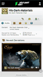 Mobile Screenshot of his-dark-materials.deviantart.com