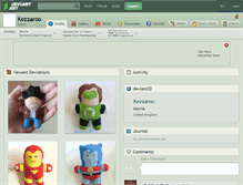 Tablet Screenshot of kezzaroo.deviantart.com