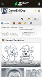 Mobile Screenshot of damnevildog.deviantart.com