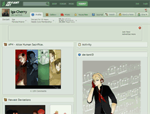 Tablet Screenshot of iga-cherry.deviantart.com
